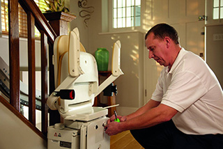 Monte-escaliers : une faible consommation électrique - Saulière