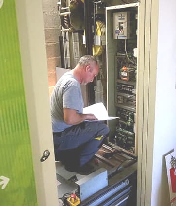 Photo dépannage en cours