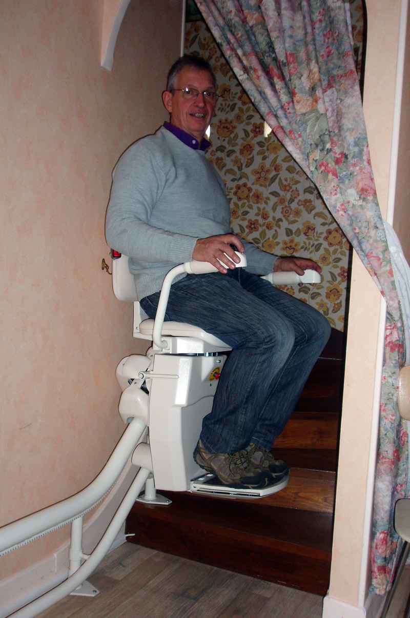 installation d'un monte escaliers - Saulière